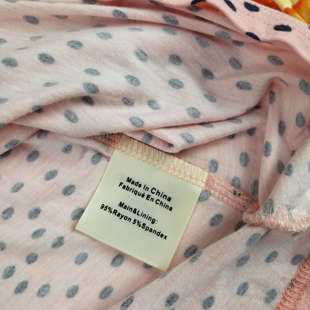 Porridge Anthropologie Floral Cami Top Womens Medium Orange Swing Layered Tank - Picture 10 of 12